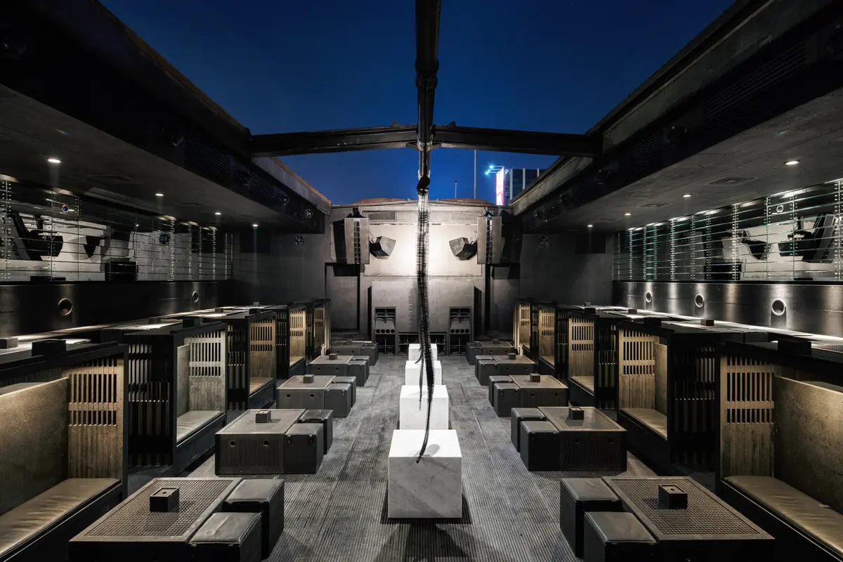 Lebanon Nightlife: The Ultimate Insider's Guide 3 The iconic interior of the B018 underground bunker nightclub in Beirut, a staple of Lebanon nightlife.