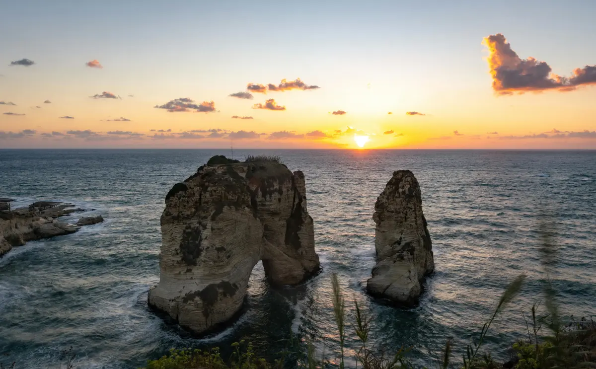 Best Sunset Spots in Beirut: The Ultimate Guide (With Prices) 3 Sunset at Pigeon's Rock in Beirut, Lebanon · Free Stock Photo