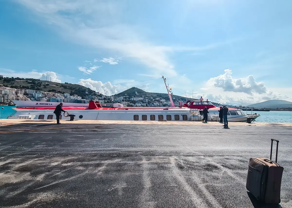 corfu to saranda ferry 30 minutes 25 worth it